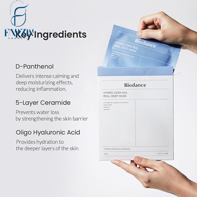 ماسک ورقه ای بایودنس هیدرا سرانول Biodance آبی